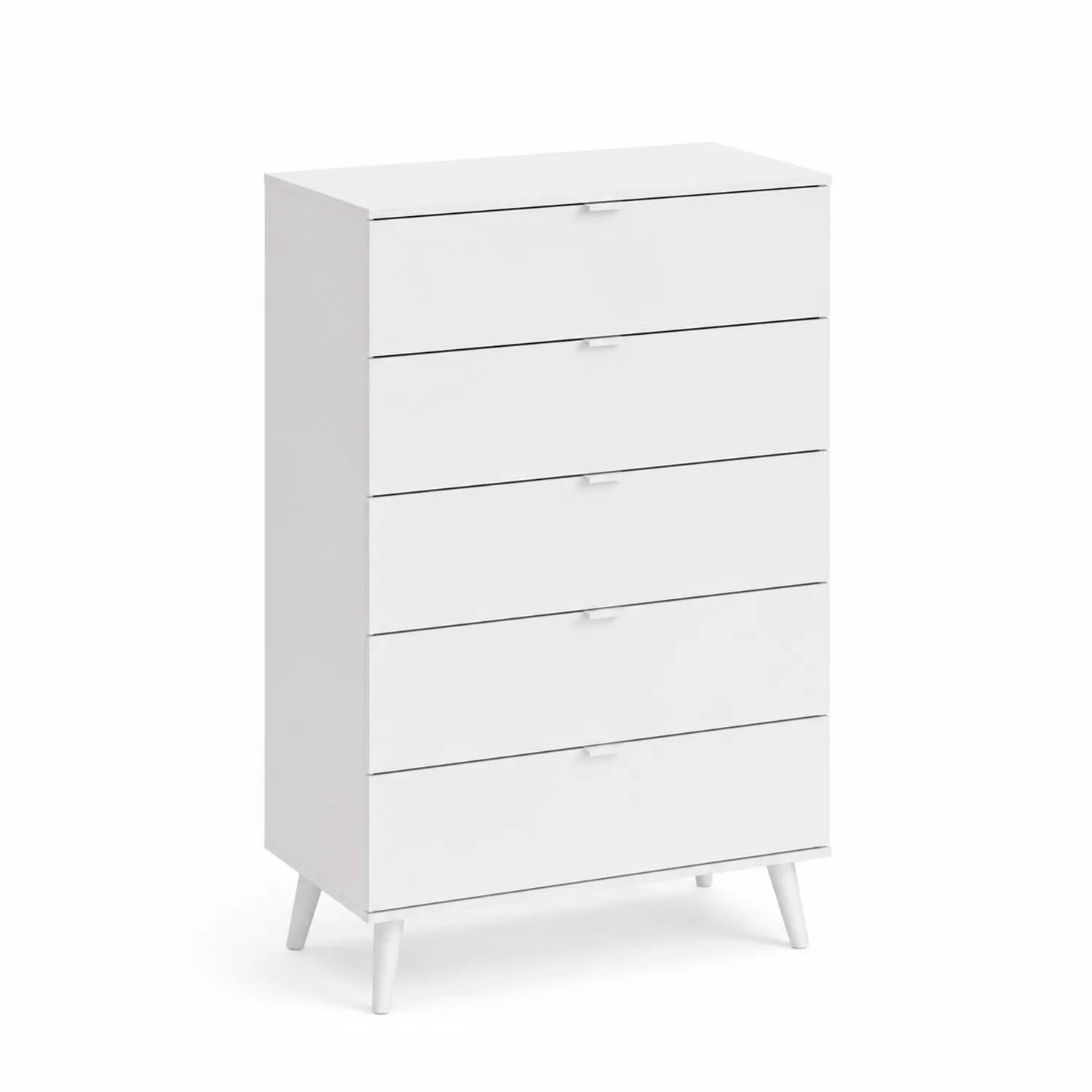 Commode à 5 tiroirs en Bois Blanc