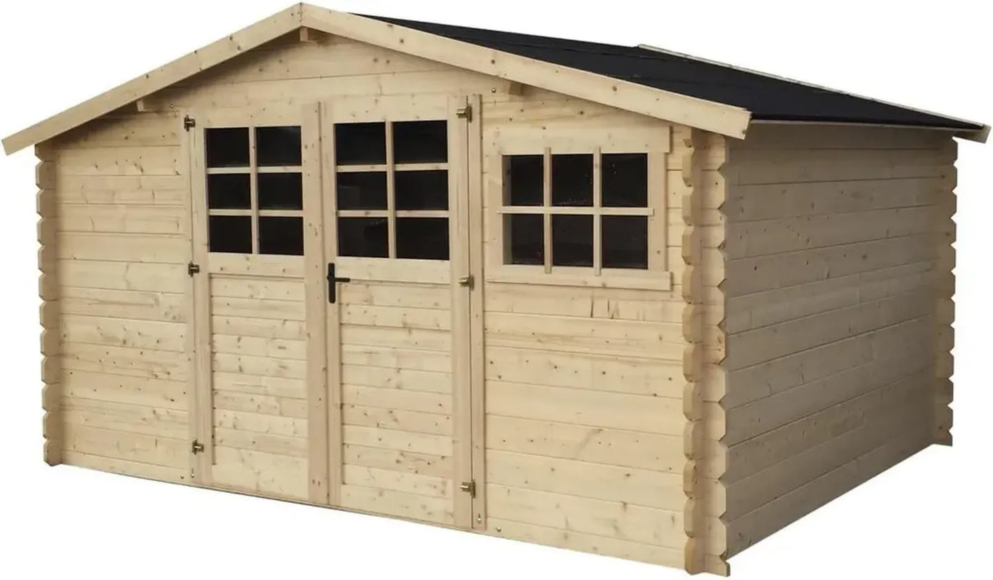 Chalet de Jardin en Bois Rocval 19,42 m² - 456 x 425 x 232 cm - Épaisseur 28 mm