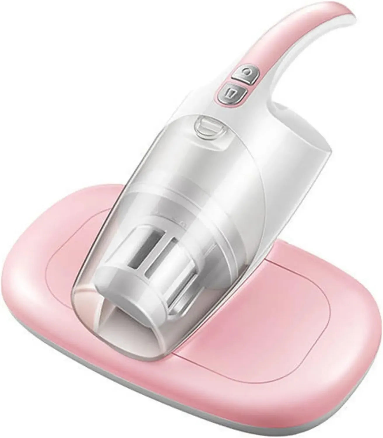 Aspirateur Anti-Acarien UV avec Filtration HEPA et Puissance 8 Kpa pour Matelas, Oreillers et Canapés - Élimine 99,9% des Bactéries - Couleur Rose