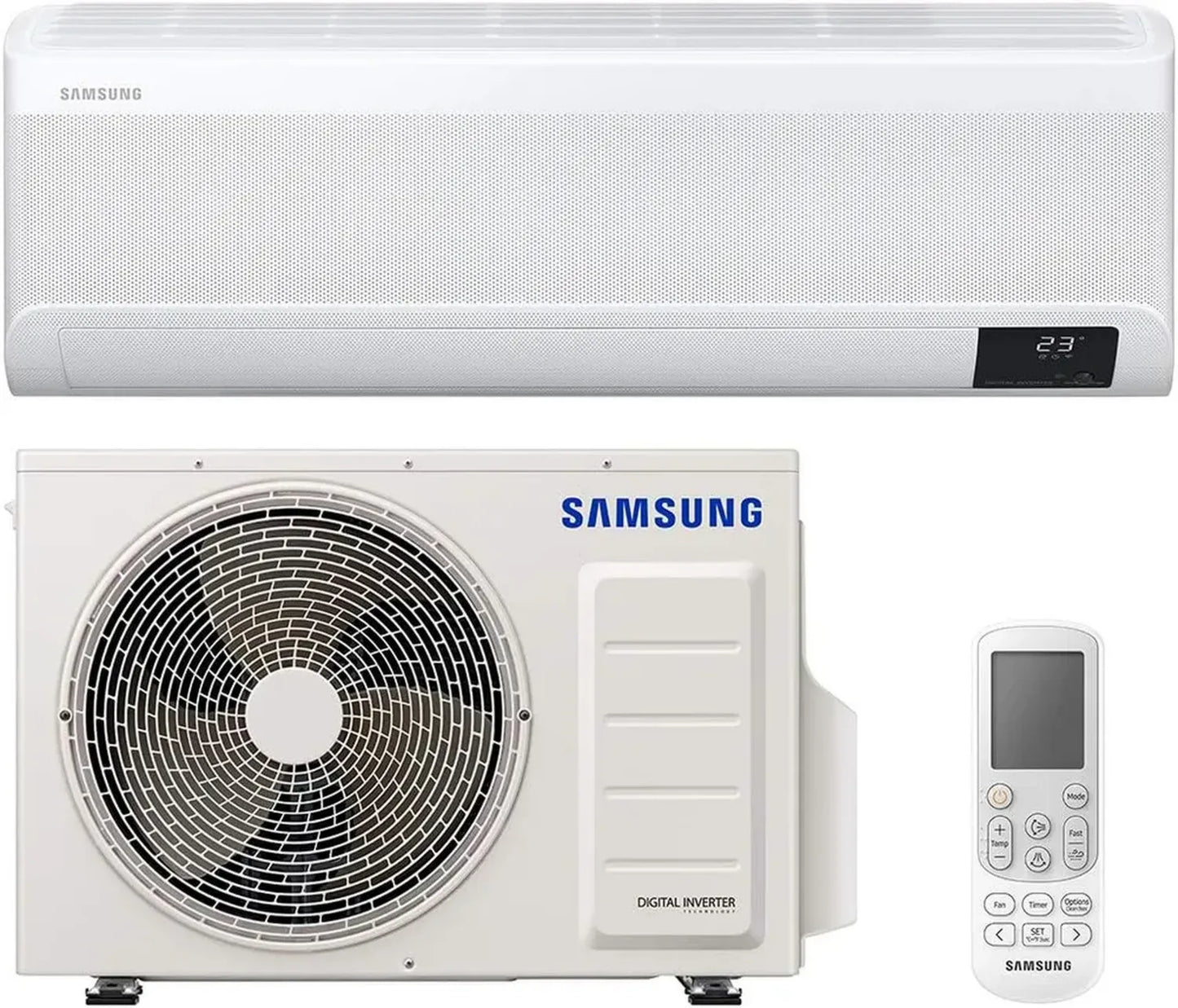 Climatiseur Samsung WindFree Elite 9000 BTU, WiFi & IA, Pompe à Chaleur R32, Classe A+++