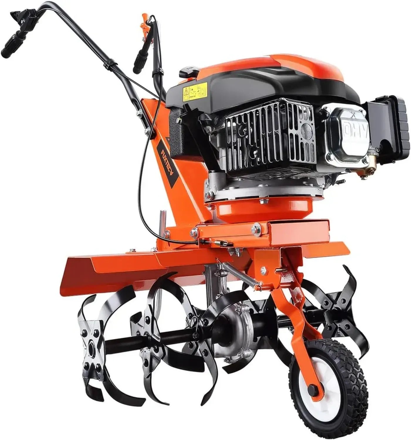 Fuxtec Motoculteur Thermique 139cm3, 2,2kW, Largeur Ajustable 36-66cm, Profondeur jusqu’à 30cm
