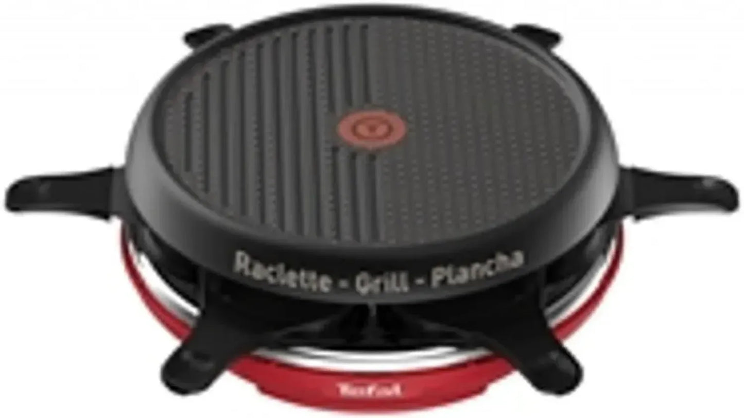 Gril à Raclette et Plancha Tefal Colormania 850W - Rouge Élégant