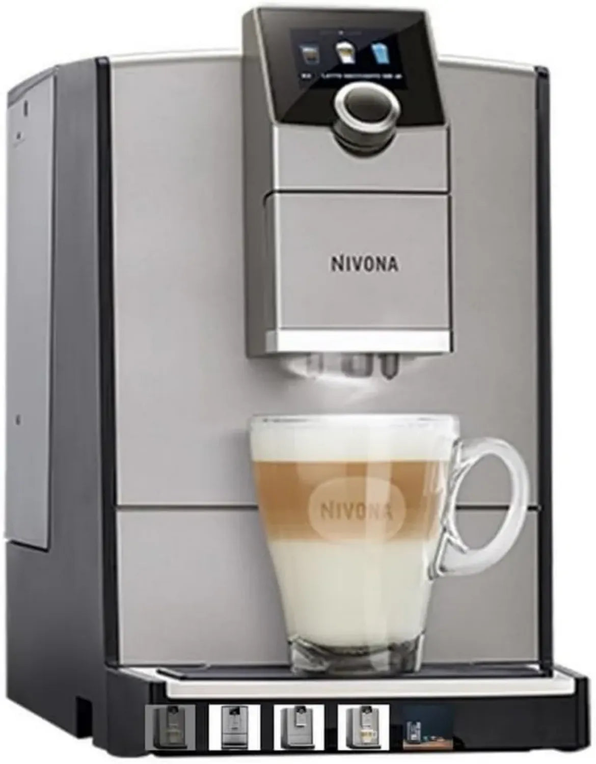 Machine à café automatique Nivona CafeRomatica 795, titane et chrome, 240 ml