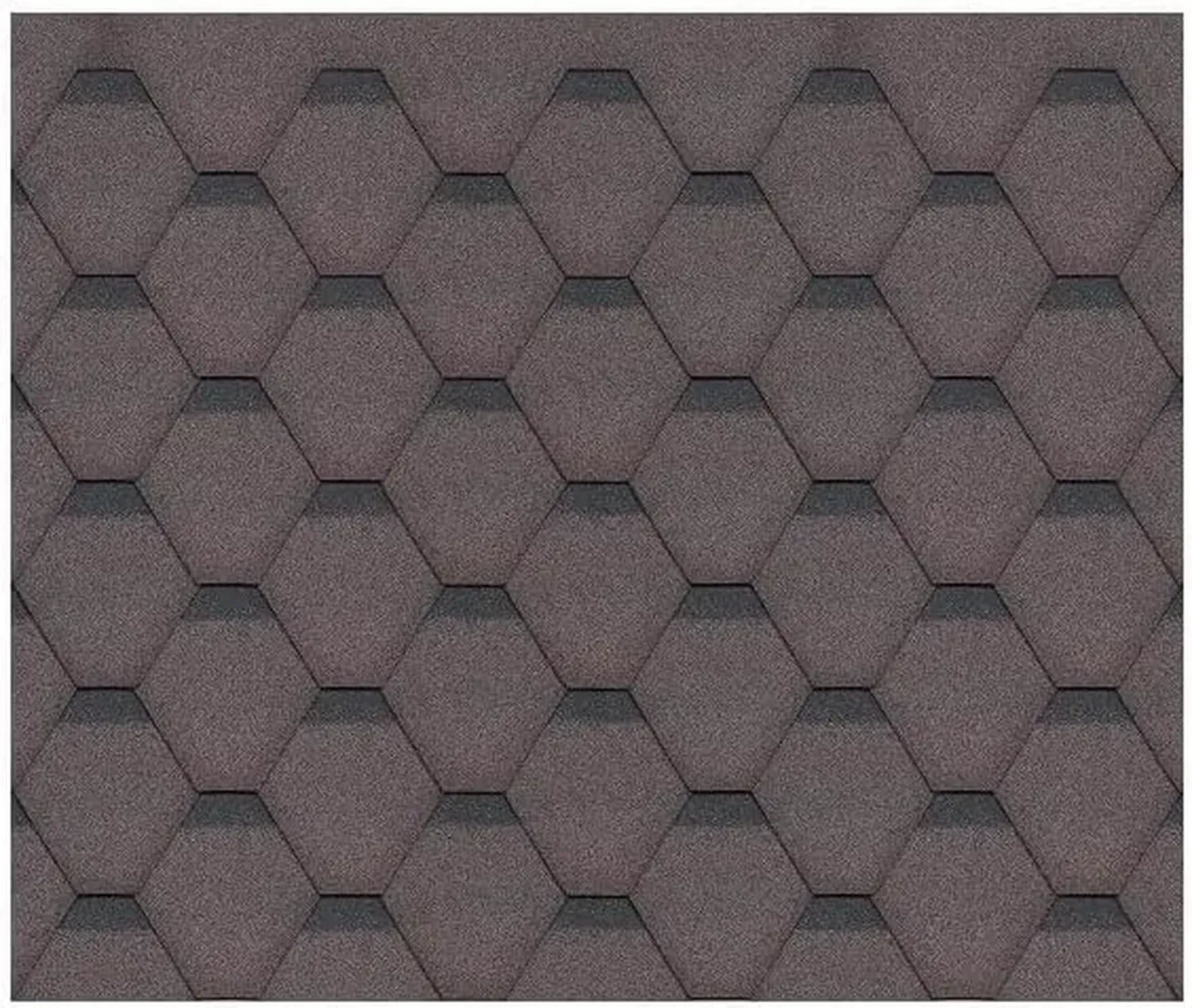 Tuiles Bitumineuses Hexagonales Marron pour Toiture de Chalet - Timbela M336