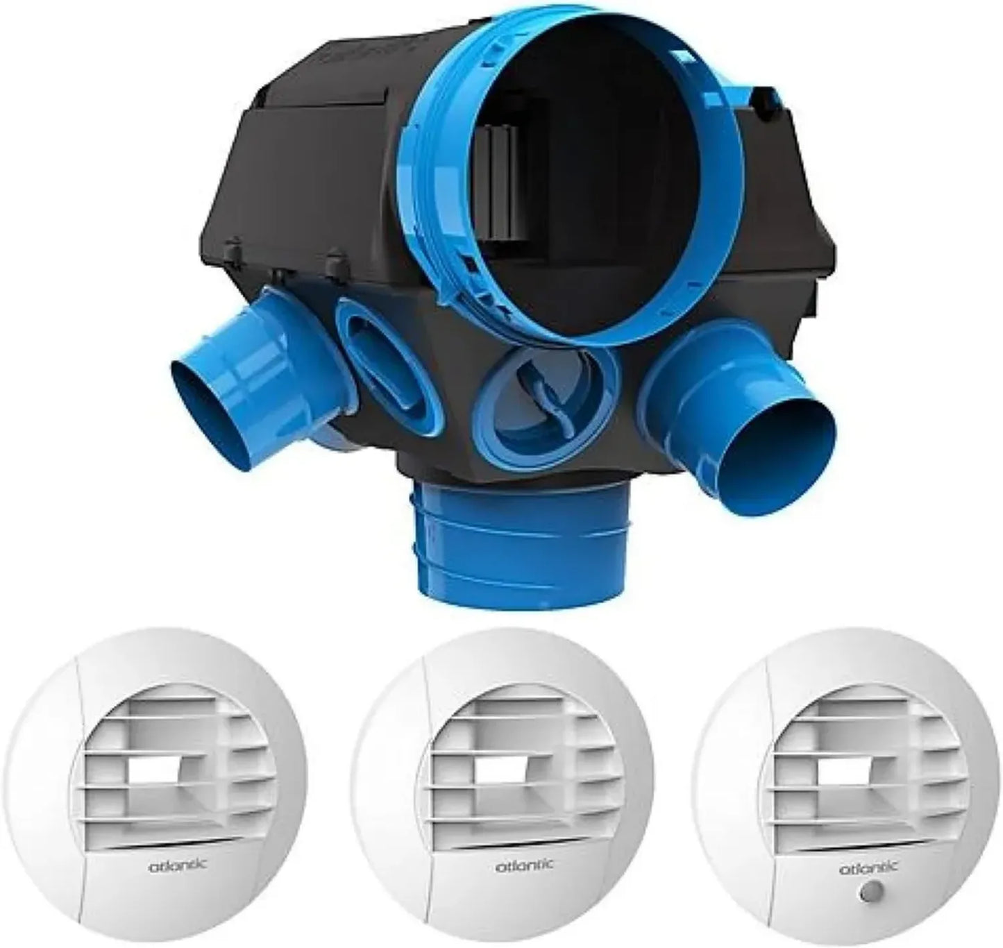 Système VMC Hygrocosy 6 Pièces avec Bouches ATLANTIC - Modèle Hygroréglable