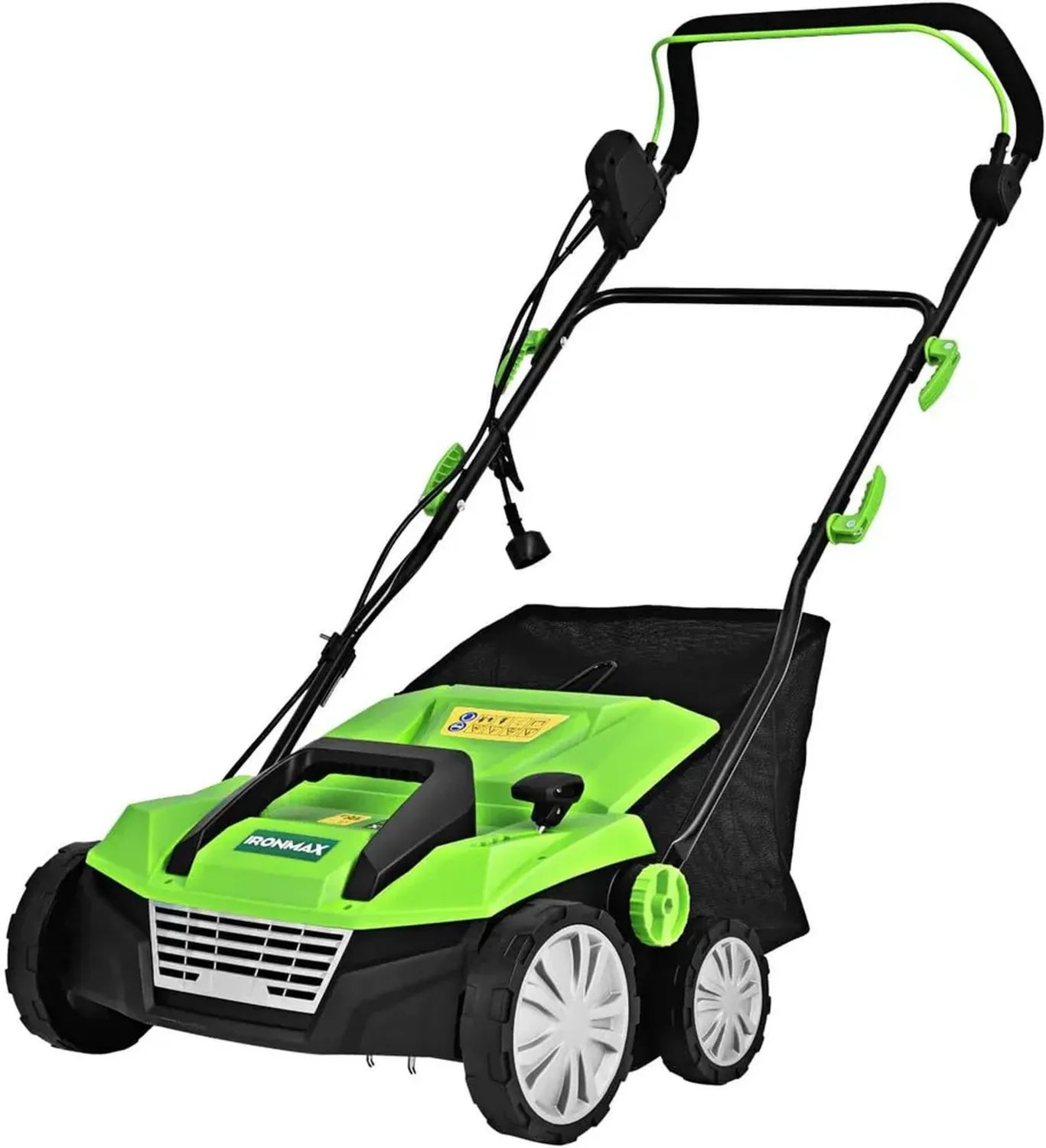 Scarificateur Électrique 2 en 1 1500W avec Collecteur 30L, Largeur 32CM, Hauteur Réglable
