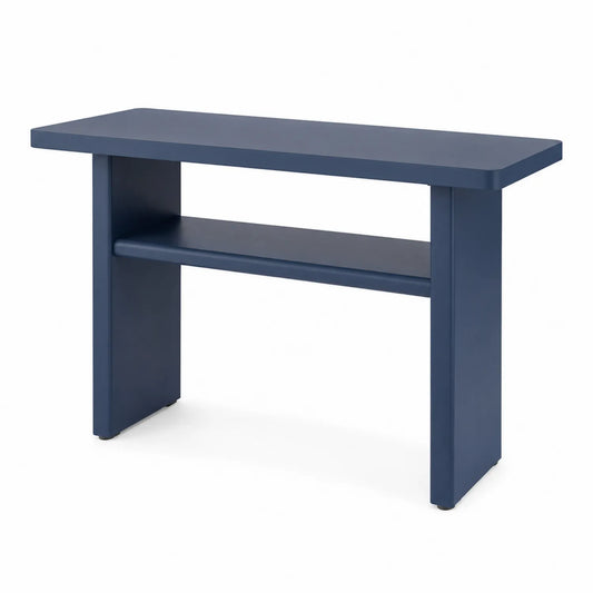 Console rectangulaire 120x40x75 cm bois bleu
