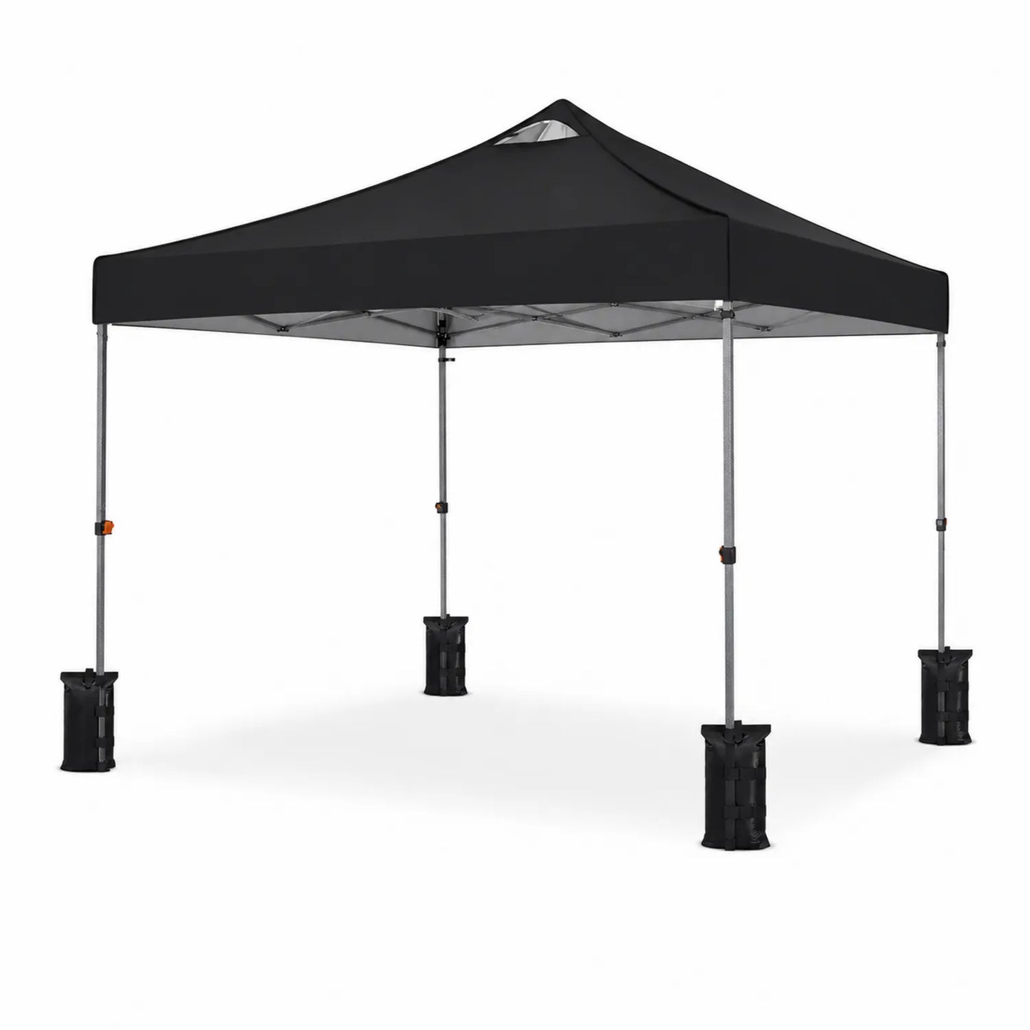 Tonnelle pliante 3x3m en acier et polyester Noir
