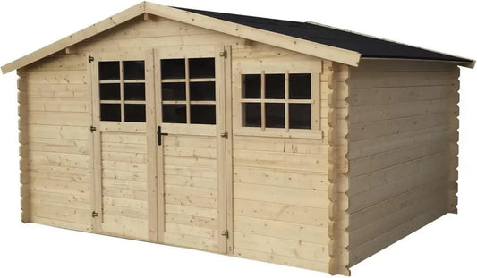 Chalet de Jardin en Bois Rocval 19,42 m² - 456 x 425 x 232 cm - Épaisseur 28 mm
