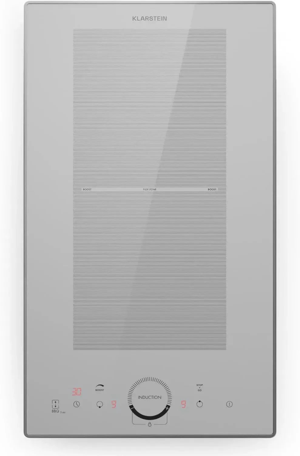 Klarstein Plaque de Cuisson 3500W à 2 Zones, Encastrable, Commande Tactile