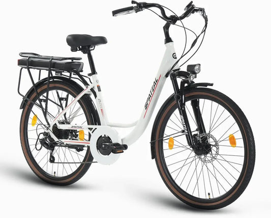 Vélo Électrique de Montagne 26" pour Adultes, Moteur 250W, Batterie Amovible 13AH, Shimano 7 Vitesses