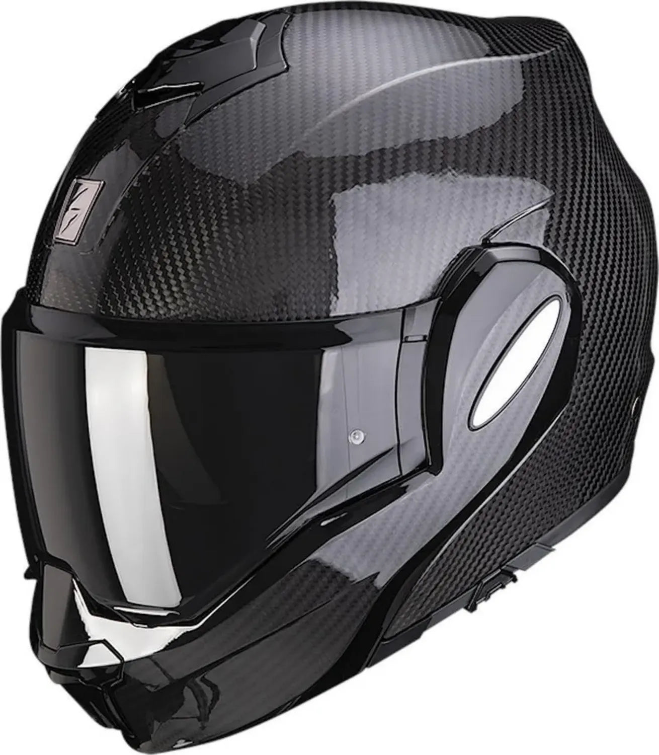 Casque Scorpion Exo-Tech Evo Solid Carbone, Noir, Taille S