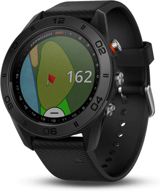 Garmin Approach S60 - Montre de Golf GPS avec Bracelet en Silicone Noir