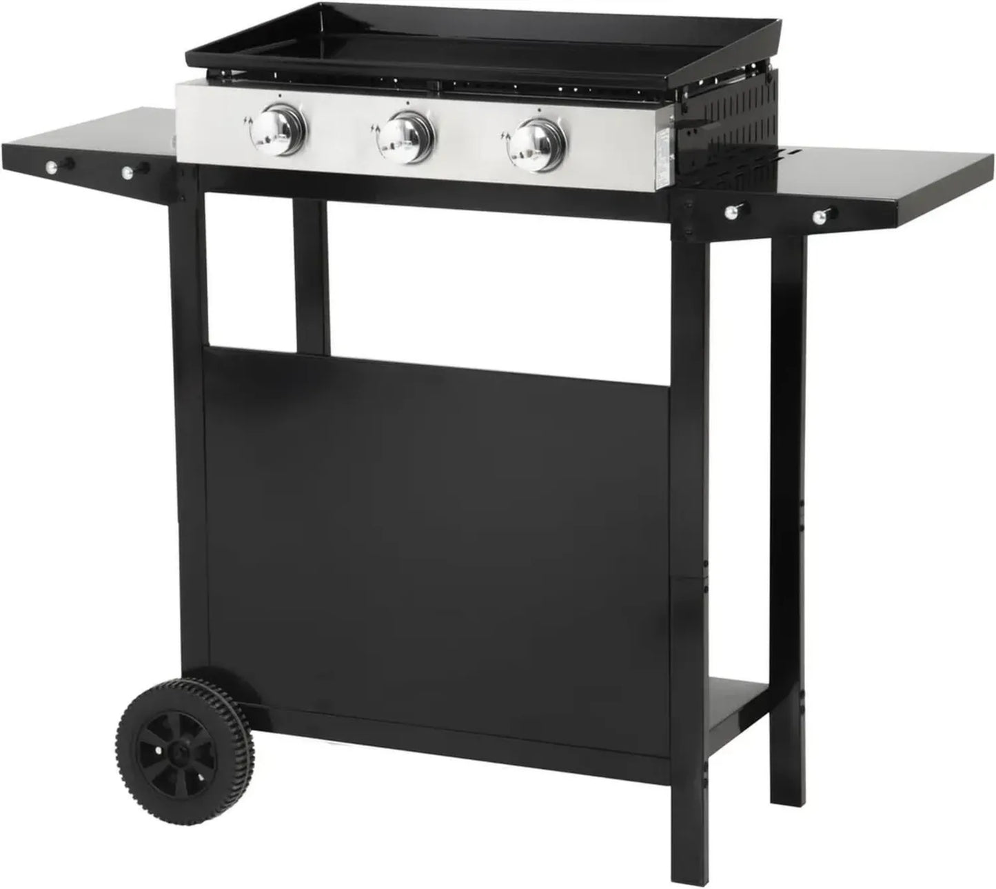 Plancha à Gaz Mérida 3 Feux 6kW avec Chariot - Happy Garden