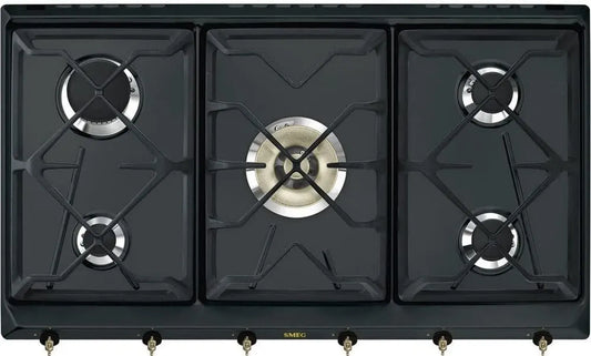 Plaque de Cuisson à Gaz SMEG SRV896AOGH - Design Élégant et Efficacité