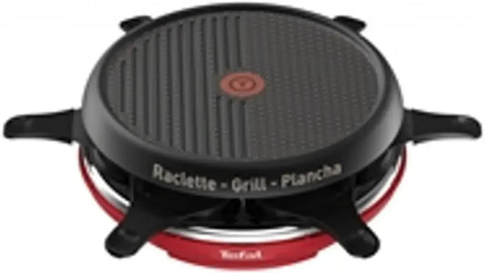 Gril à Raclette et Plancha Tefal Colormania 850W - Rouge Élégant