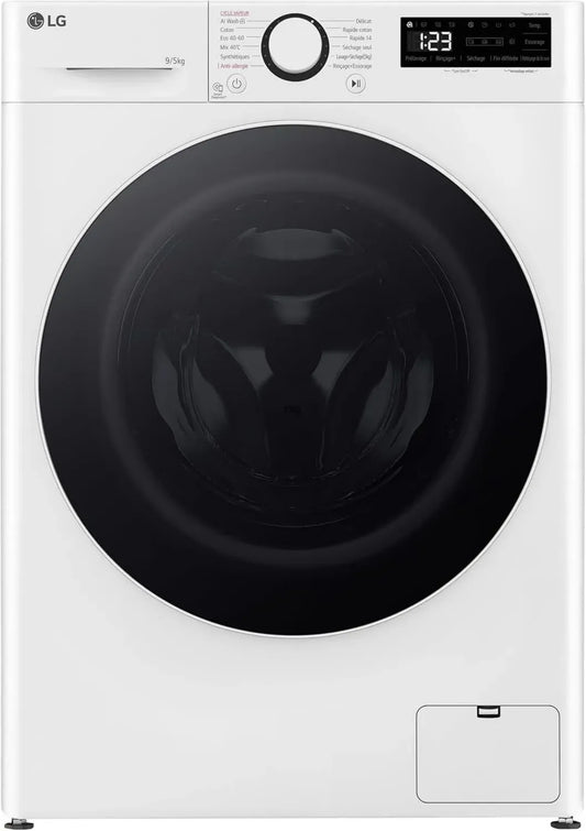 Lave-linge Séchant Frontal LG F952SR50WRS, 9kg, 1200 t/min