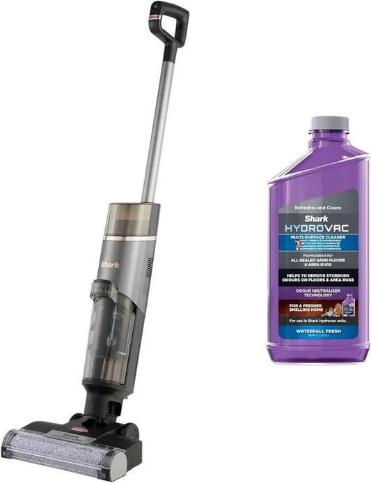 Aspirateur sans Fil Shark HydroVac pour Sols Durs, Brosse Antimicrobienne, Multi-surfaces Neutralisant Odeurs, Auto-nettoyant
