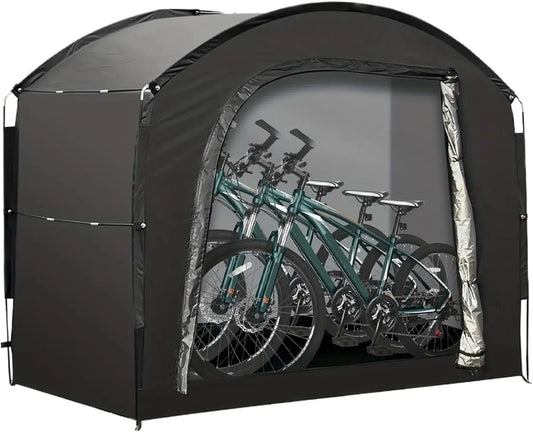 Abri Vélo Imperméable Portable – Tente de Rangement Extérieure pour Vélos et Outils de Jardin