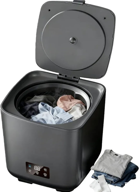 Lave-linge automatique 10L, mini machine 4 en 1 avec contrôle tactile et réglages multiples
