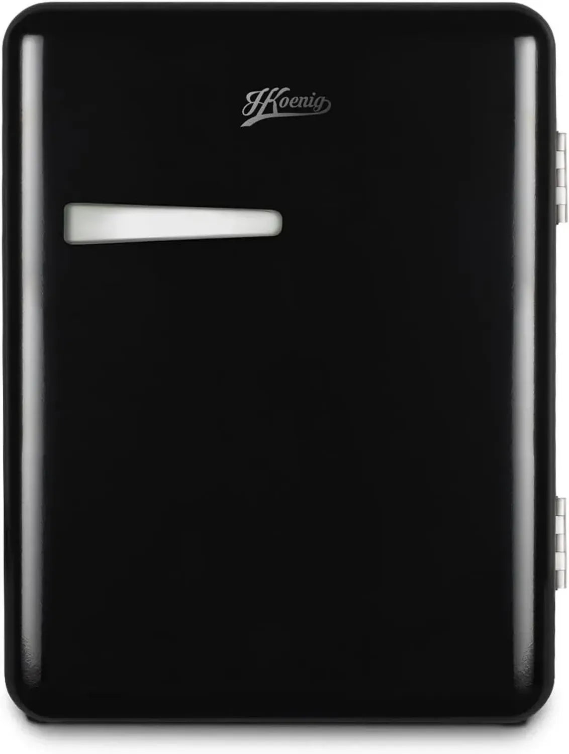 H.Koenig Mini Bar Rétro 31L, Réfrigérateur Compact pour Chambre, Aliments et Boissons, Contrôle de Température 6°-15°C, Silencieux 24 dB, Noir
