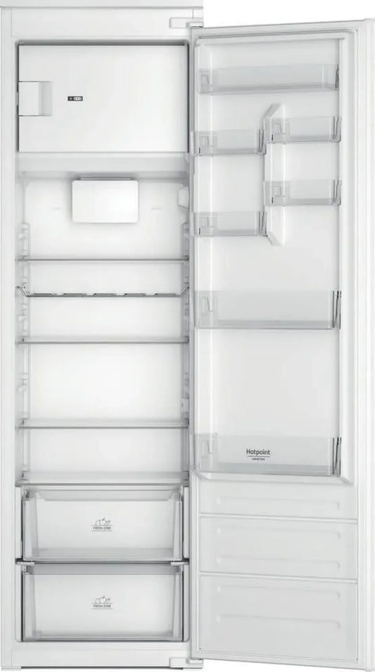 Réfrigérateur Encastrable 1 Porte 285L Hotpoint - LED, Clayettes en Verre, Silencieux 30 dB, Classe E