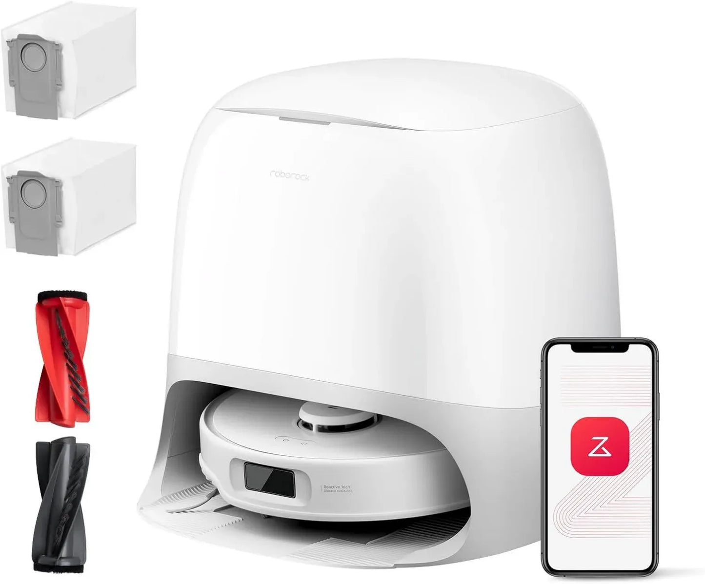 Aspirateur Robot Roborock Curv S5X avec 18 500 Pa et Station Multifonctionnelle 3.0
