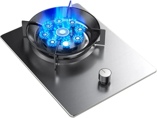 Réchaud à Gaz Portable 17742,4 BTU avec Allumage Électronique, Argent